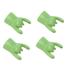 4er Set Frosch Kartenhalter Harz