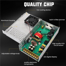 New Version 12V 50A 600W Power Supply, 110V AC to 12V Converter Transformer Adapter SMPS Switching Power Suppl