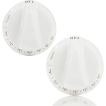 Upgraded 2 Pcs WB03K10036 Thermostat Knob White, Oven Control Knob Fit for GE & Hotpoint Range - Replaces AP2014848