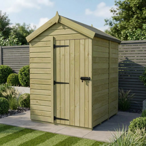 5 x 5 Apex Shed Tanalised (Single Door, No Windows)