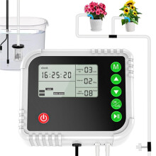 Automatic Drip Irrigation System, Indoor Self Watering Kit for 15 Potted Plants Water Shortage Protection US Plug