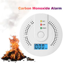 Digital Carbon Monoxide Detector with LED Indicator Battery Powered Warning Alarm Sensor CO Monitor Alarm Detector 6pc