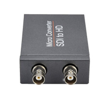 2Pcs SDI to -Compatible to SDI Adapter 3G HD -SDI Video Micro Converter with Audio Auto Format Detection