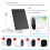 Solar Panel Compatible with Arlo Pro 4/Ultra 2/Pro 3/Ultra/Pro 5S Surveillance Camera Charging Panel 6