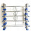(Blue)Waterproof Plastic Pants Hanger Insert With Nonslip Grip For Storage Closet 5