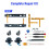 Replacement Joystick for    Thumb Stick for  OLED Lock Flex Cable Set Repair Parts Kit 2