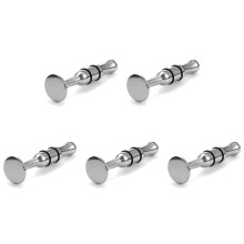 5X Mouthpiece Trumpet Mouth Strength Trainer Silver for Saxophone Horn Trombone Tuba Accessories