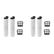 4X Roller Brush HEPA Filter for Floor One S5 Steam/IFloor 5 Steam Robot Vacuum Cleaner KIt