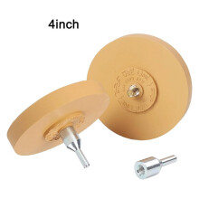 Rubber Eraser Discs with Adapter for Drill Use, Suitable for Removing Decals, and From Painted Surfaces, Metal, Glass
