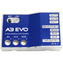 A3 EVO 6-Axis Gyro & Stabilization Balancer Flight Controller Support PPM Receiver for Flying Wing Aircraft RC Plane
