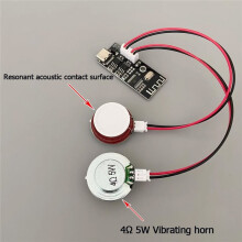 4Ohm 5W DIY Luidspreker Botgeleiding Verborgen Geluidsysteem Hoorn Resonantie met Versterker Bord 1x Luidspreker