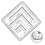 Geographic Coordinate Ruler Transparent Topographical Map Scale Navigation 3