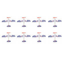 8X EláStico EláStico Motorizado DIY Espuma AviãO Modelo Kit Aeronave Brinquedo Educativo
