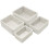 Storage Baskets 4-Piece Set - Stackable Woven Basket Paper Rope Bin Boxes for Makeup, Bathroom, Bedroom 1