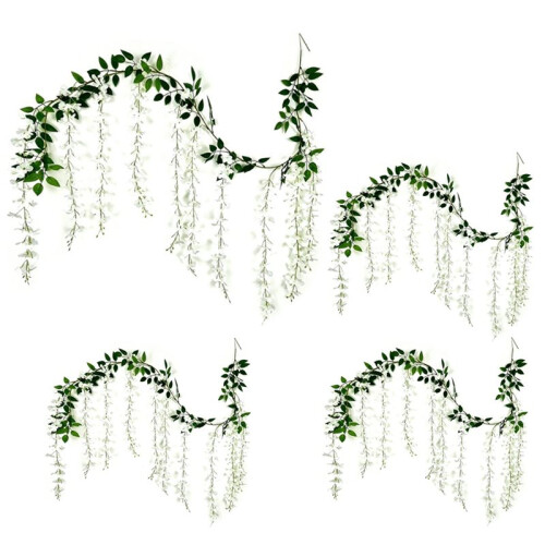 Simulated Wisteria Flowersx4