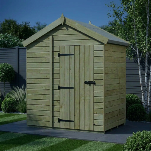 6 x 4 Apex Shed Tanalised (Single Door, No Windows) 2
