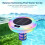 Solar Powered Pool Ionizer with Temperature Display LED Floating Pool Cleaner for Above Ground & Inground Pools 5
