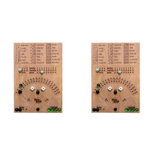 2X Jogo de Tabuleiro de Dados de Beisebol Dados de Madeira e Jogo de Tabuleiro Interativo Jogo de Mesa Dupla Brinquedo Esportivo Divertido