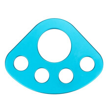 60KN Rigging Plate, Force Divider Plate Bear, Anchor Multipliers Connector Gear for Yoga Hammock Descender Rock Climbing