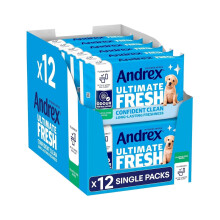 Andrex Washlets Confident Clean Biodegradable & Flushable Toilet Wipes, 12 Pack
