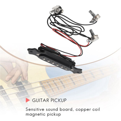 4X Chitarra per Assente Acustica Magnetica Nero. 1