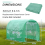 Aoodor Greenhouse Replacement Cover 3X2.1X2.1m 10
