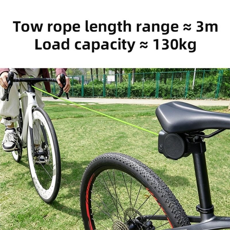ESLNF Outdoor-Fahrrad-Zugseil, Fahrradrücklicht, 3 Meter, 2-in-1, USB ...