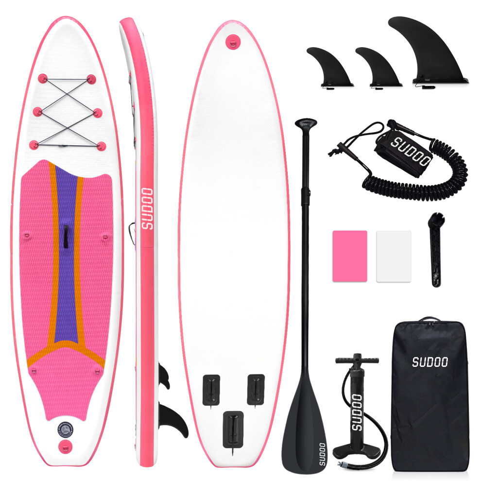 (Pink) 10.6ft Inflatable Stand Up Paddle Board for Beginner-image-OPC-PHW6BQX-NEW