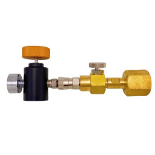 Co2 Refill Station Adapter with 8mm Quick Disconnect From W21.8-14 Large Co2 Tank to for Tr21-3 Tank EU Plug