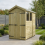 4 x 7 Apex Shed Tanalised (Double Door, With Windows) 1