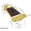4 String Guitar Trapeze Tailpiece Bridge for Jazz Archtop Guitar Replacement Gold 8