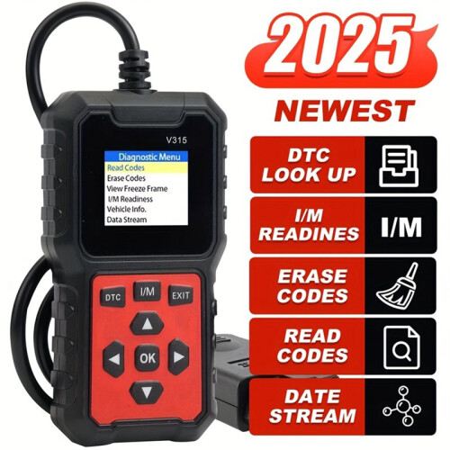 Car Diagnostic Scanner V315 - Quick Fault Code Reader for 99% Vehicles, OBD2/Eobd Compatible 1