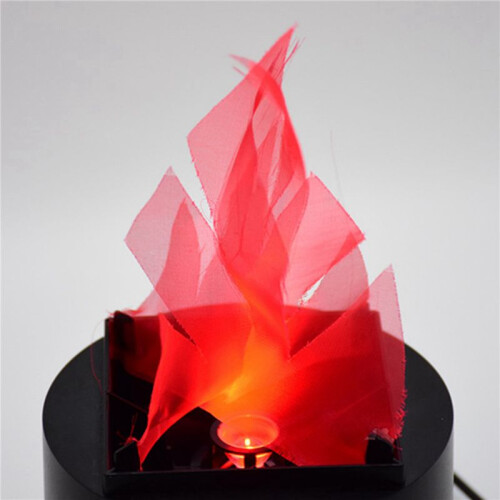 2X LED Fire Flame Effect Light Artificial Electric Flicker Campfire Lamp Party Decor Supplies US Plug 2