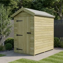 4 x 7 Apex Shed Tanalised (Single Door, No Windows)