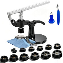 Watch Repair Press Tool Set Watch Repair Kit 16pcs Suitable for Size 18mm to 50mm with Watch Case Open Pry Case Closer