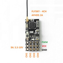 5X FS2A 4CH AFHDS 2A Compatible Receiver PWM Output for Flysky I6 I6X I6S Transmitter