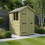 4 x 7 Apex Shed Tanalised (Single Door, With Windows) 1