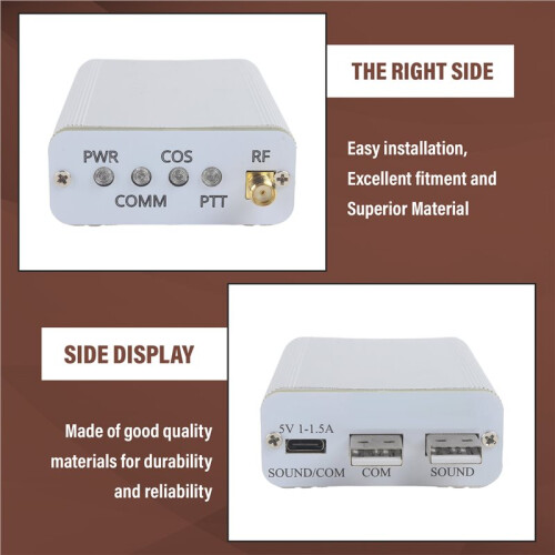 Portable Radio Interface SR110U SA818 SHARI for Raspberry Pi 2/3/4 Ham  Node UHF 1000MW with Case Hotspot