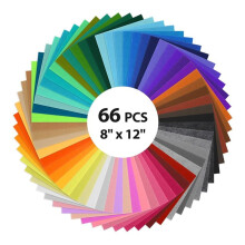 Sheets for Crafts, 66 Colors , 1mm Thick Fabric, Crafts DIY, Sewing, Patchwork, Card Making and Art Projects