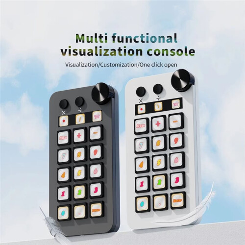N1 Teclado Macro Programable, Panel de Consola Multifuncional, Asistente,  Teclado con Botones Personalizados para PC Portátil B 2