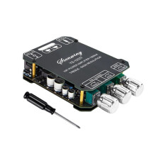 YS-1002T 200W 2.0 Audio Amplifier 100W+100W Hi-Fi Stereo Power Amp AUX Adjustable Treble EQ Low Noise