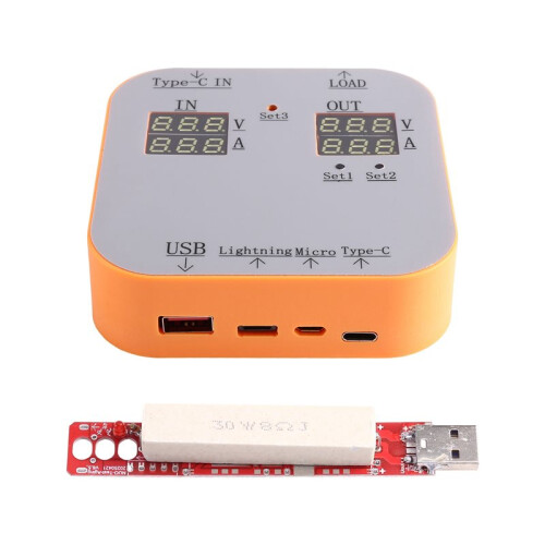 Multi-Cable Tester 1-to-3 Charging Cable Tester Shared Power Bank Tester Type-C One to Three Wire  Tester