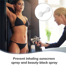100 Pieces Nose Plug Filter Disposable Nose Filter Sponge for Women Men Sunless Sprays Tanning Outdoor Dust Construction