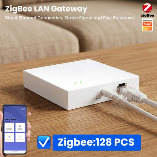 Tuya Zigbee  Gateway  Home Bridge Hub APP Voice Control Support 128 PCS Device Connection 1