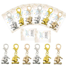 20PCS Graduation Bachelor'S Cap Pendant Key Chain Set Including Cardboard Diy Key Ring ,DIY Jewelry Making Crafts