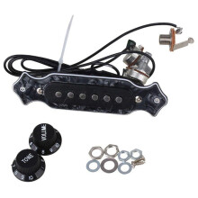 6X Pre-Cable 6 Cordes Simples Pick- de la Bobine Harnais avec Volume & Pots de Ton pour Cigare Electrique Caisse de Guitare Cigare Electrique Caisse