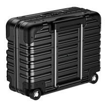 Individual Suitcase for Airpods 4 Trendy Luggage Protective Case Drop-Proof Headphone Case Integrated Phone Stand Black