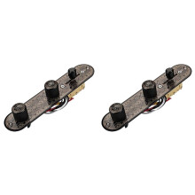 2X 3-Drożny Przełącznik Załadowany Płytka Kontrolna Gitary do Gitary Telecaster Czarny