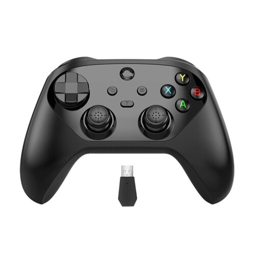 Wireless Game Controller for /PC/IOS/Android Hall Effect Dual Vibrations Gamepad with Programmable Back TURBO A