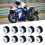 100Pcs Motorcycle Rubber Grommets Kits Motorcycle Windshield Bolts for     Fairings Rubber 3